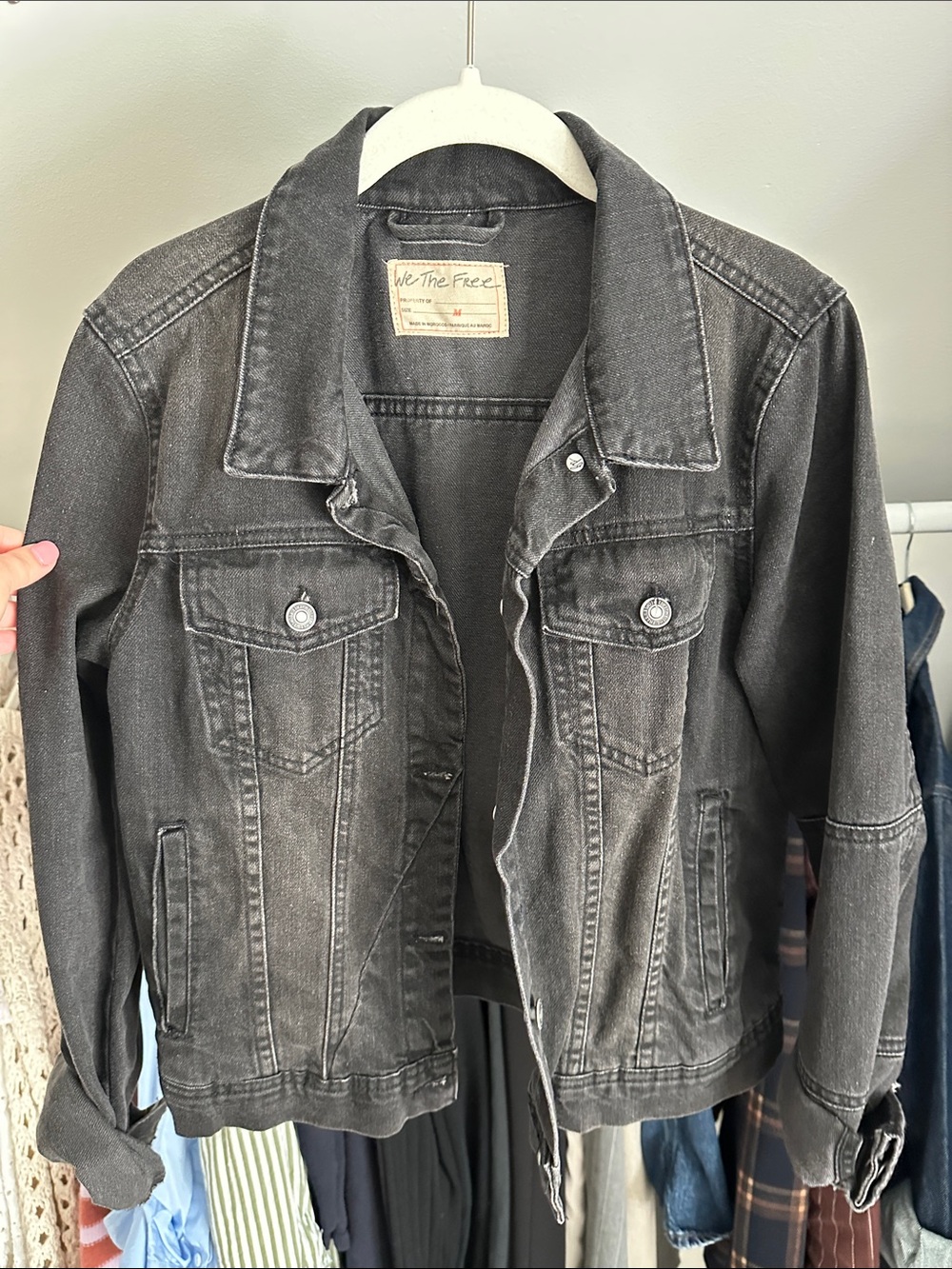 We The Free Faded Black Jean Jacket